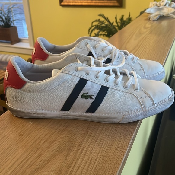 Lacoste Grad Vulc 120 2 P Men’s White Leather Lifestyle Sneakers Shoes Size 11.5 - Picture 4 of 7